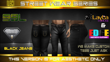aesthetic black male jeans  BAG