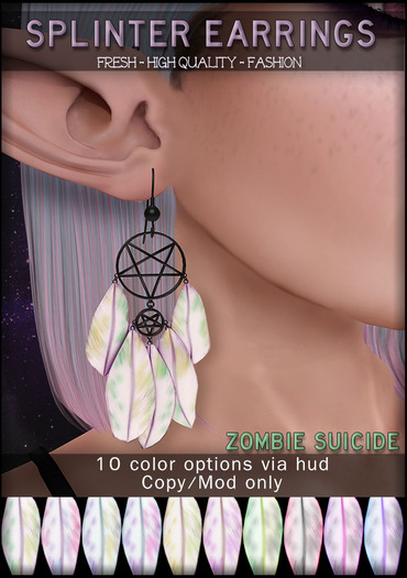 :Z.S: Splinter earrings