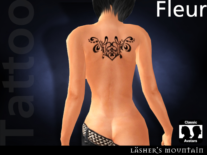 FLEUR Tribal Tattoo (Upper Back)