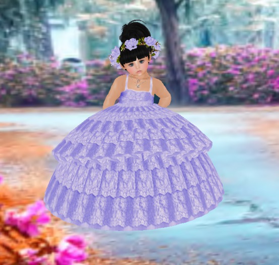 MT PURPLE GOWN BABY AND KID