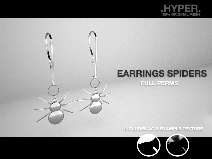.Hyper. earrings spiders_SALE