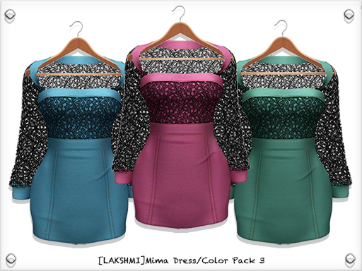 [LAKSHMI]Mima Dress/Color Pack 3