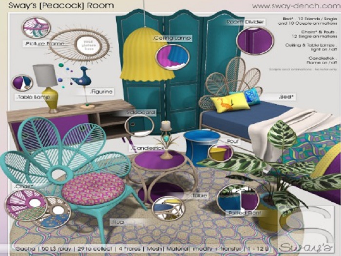 Sway's [Peacock] Bed RARE