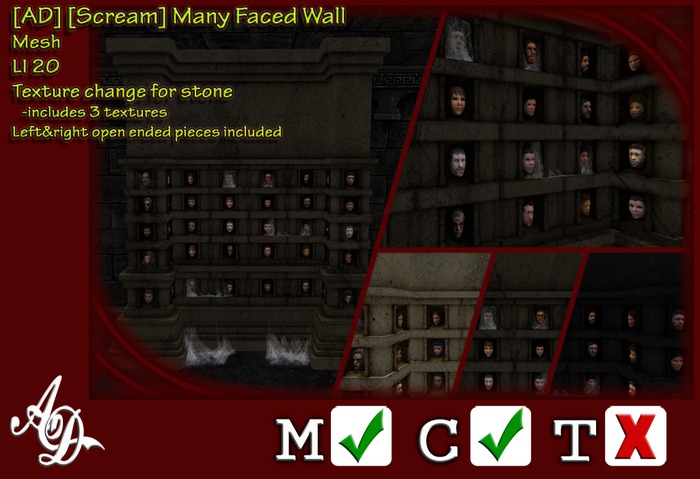 [AD] [Scream] Many Faced Wall