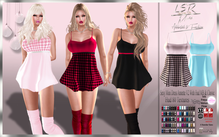 LsR - Sexy Mini Dress Annette V2 With Hud MB & Classic