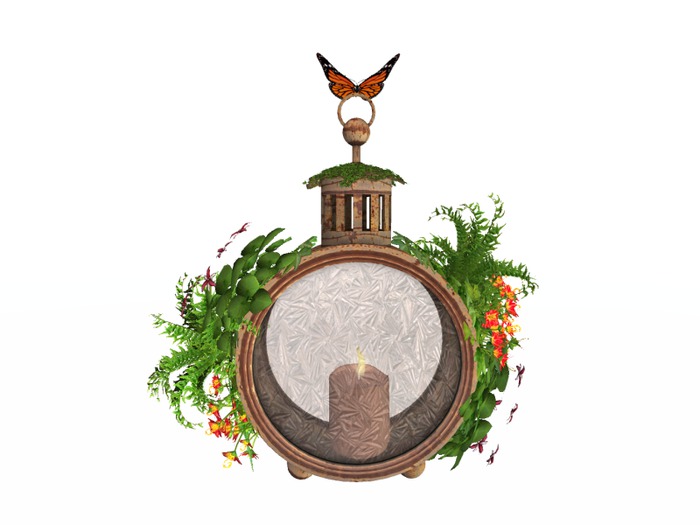 MSD - Flying Butterfly Lantern - Rust - Two Versions (9 LI) C/M