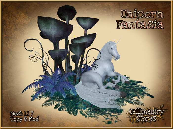 *GALLI* - MESH - Unicorn Fantasia Blue - BOXED