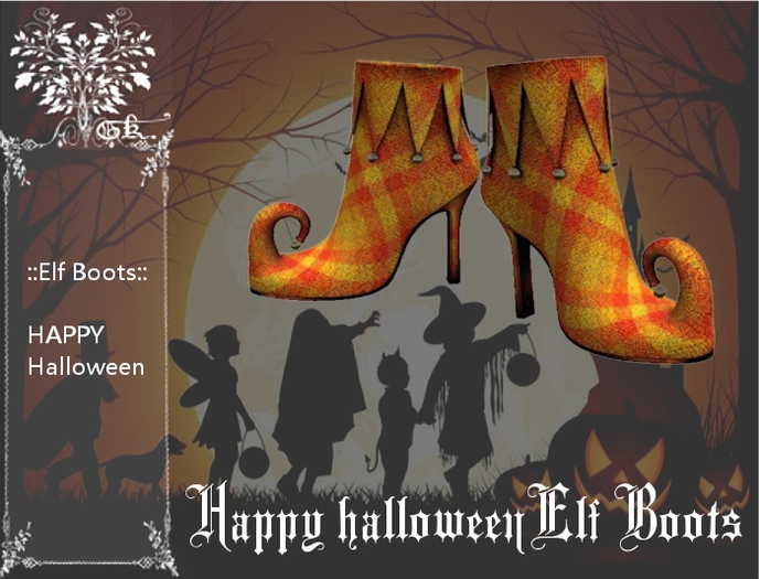 Mesh Elf Boots Halloween