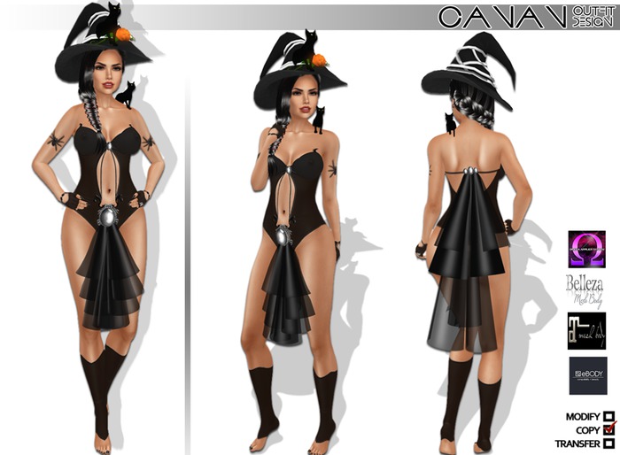 CANAN - Outfit  Sexy Hallowen Black