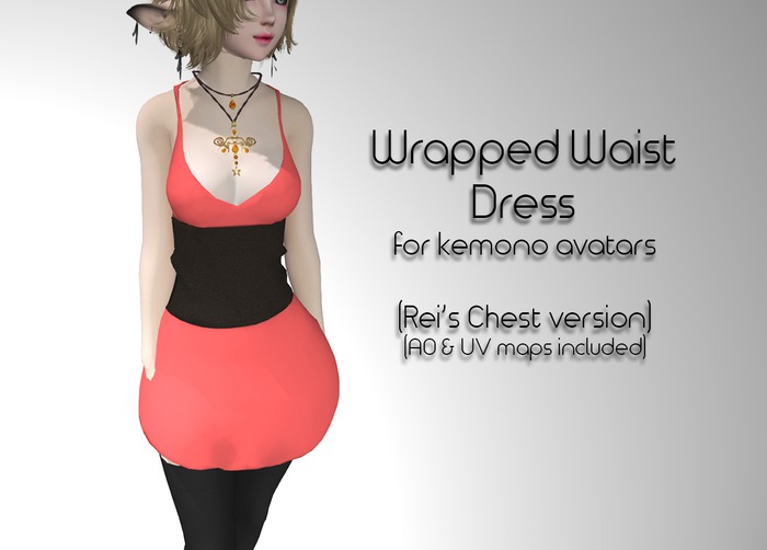 Kemono Wrapped Waist Dress (Rei's Chest)