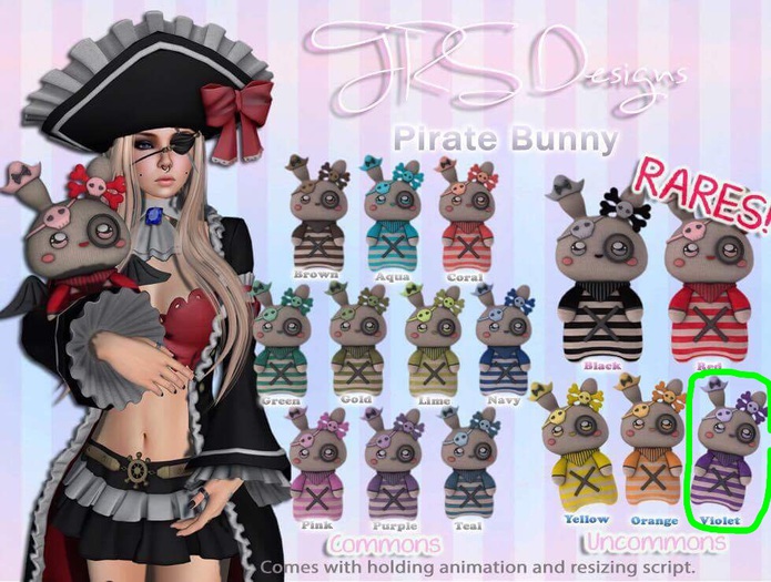 Pirate Bunny Uncommon Violet