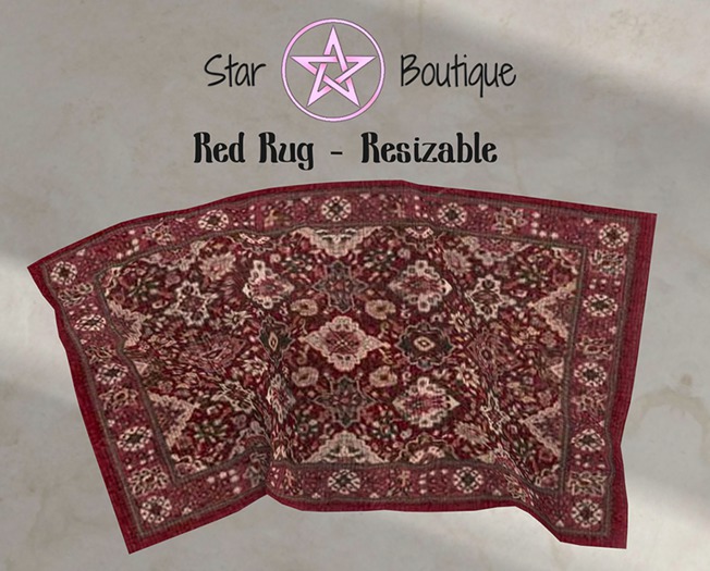 *Star Boutique* Just a Rug Red