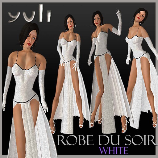 (Yuli) Robe du soir White - flexi dress