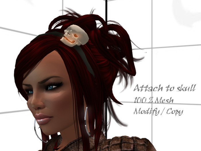 [OVK] Skull Headband MiniHat