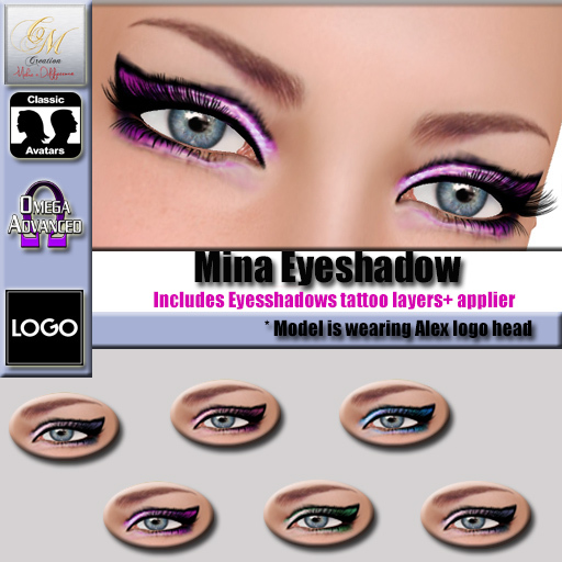 mina Eyeshadows omega box