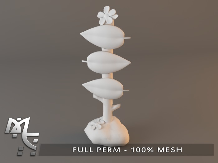 Leaf Sign Post - FULL PERM