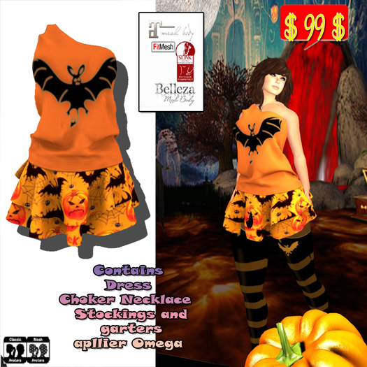 Mini Skirt top HALLOWEEN # Promo #