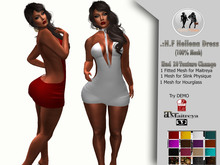 .:H.F HELLENA SHORT DRESS (HUD TEXTURE CHANGE)