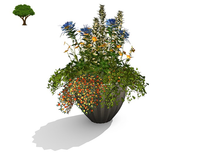 ~ xantes ~ Mesh Flowers Planter Josh