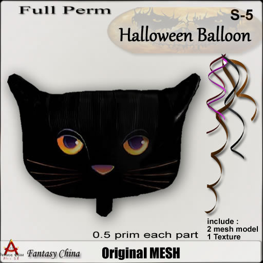 FC- Mesh Halloween Balloon s-5 full perm