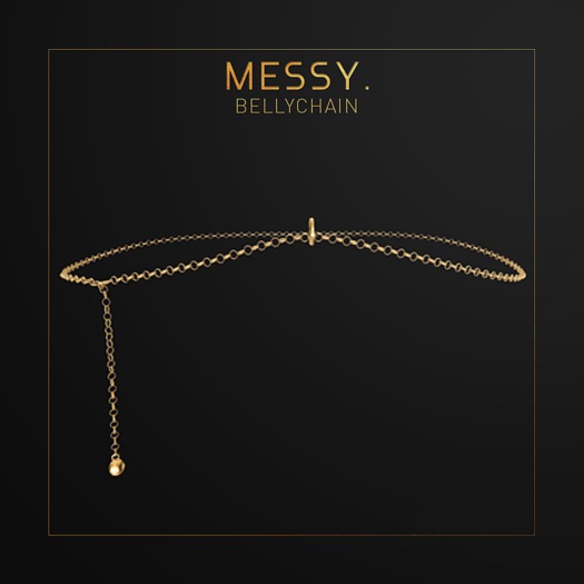 Messy. Bellychain Gold