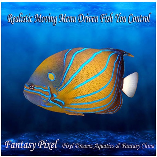 FP - Realistic Moving Menu Driven Fish YOU CONTROL recording fish 55 BP