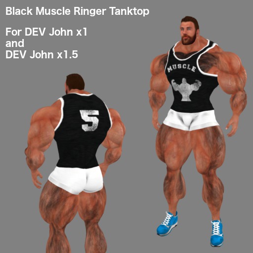Black Muscle Ringer for DEV John x1,x1.5