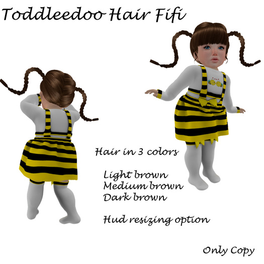 Toddleedoo Hair Fifi Brown