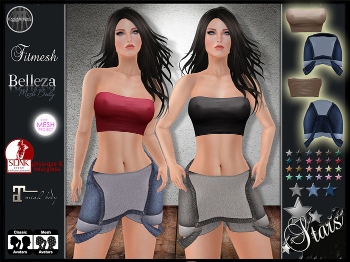 Stars Fashion - TMP clothes also for classic,Maitreya,Belleza,Slink - "Sweet"