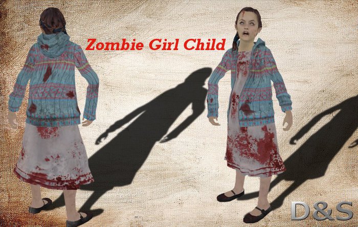 D&S design Zombie Girl Child