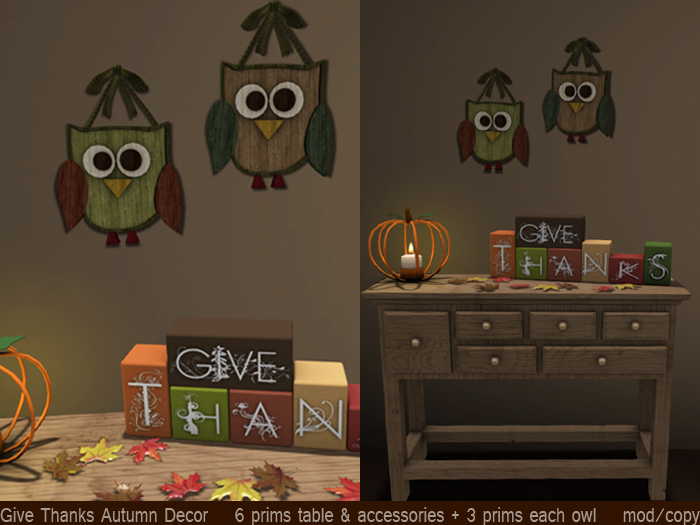 Give Thanks Autumn Decor (mod/copy)