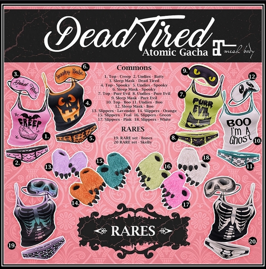 .Atomic. Gacha_ Deaad Tired_Sleep Mask - Creep