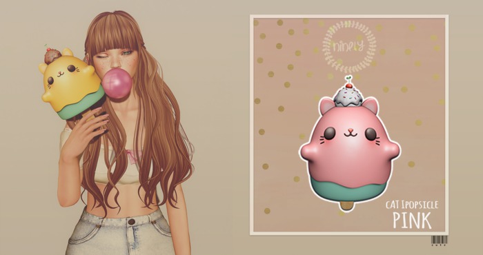 Ninety - Cat Popsicle Pink
