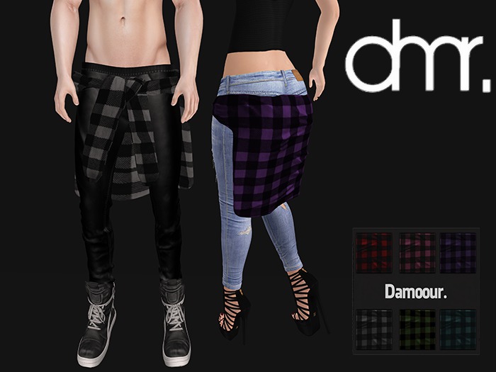 [DR]Shirt Tie DNY :: Mesh:: HUD 6 COLOR