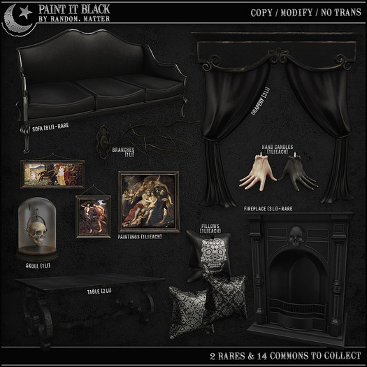 .random.Matter. - Paint It Black - Fireplace - RARE