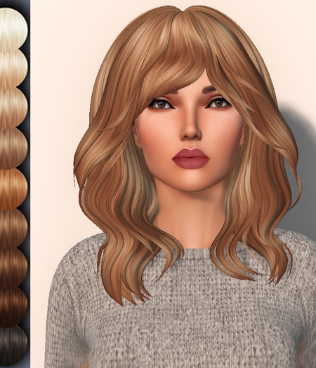 Second Life Marketplace - DAE FILES - ANNA Mesh Hair Full Perm