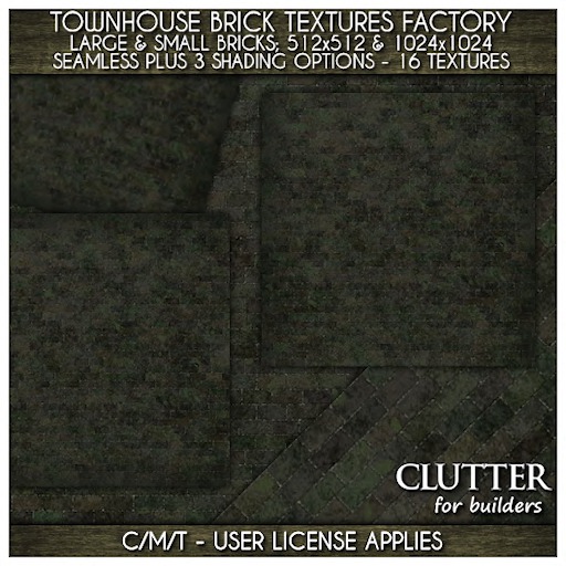 Clutter for Builders - Townhouse Brick Textures Factory
