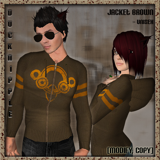 Hooded jacket brown (unisex)