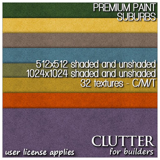 Clutter for Builders - Premium Paint Textures Suburbs