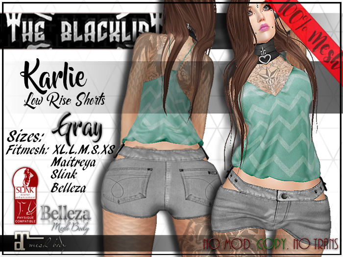 [Blacklist] - Low Rise Shorts - Gray(Unpacker - Hud) - WEAR
