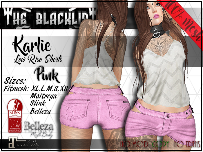 [Blacklist] - Low Rise Shorts - Pink(Unpacker - Hud) - WEAR