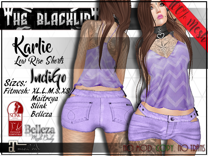 [Blacklist] - Low Rise Shorts - Indigo(Unpacker - Hud) - WEAR