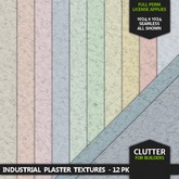 CLUTTER - Industrial Plaster Textures - 12-PK