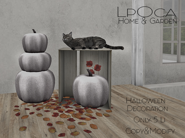 LpOca  Garden Halloween/cat