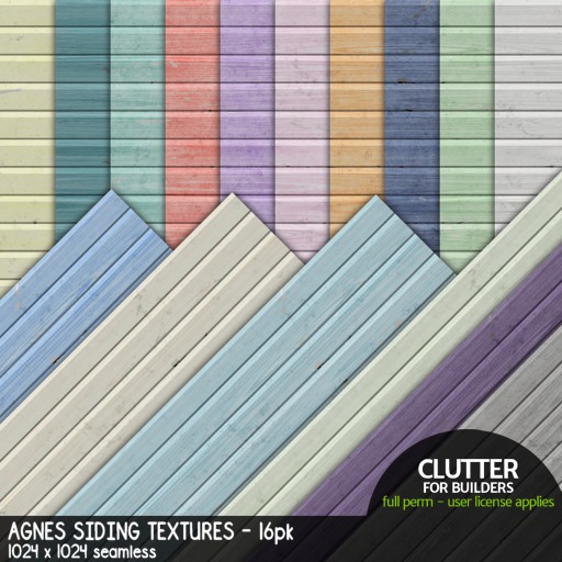 Clutter - Agnes Siding Textures - 16-pk