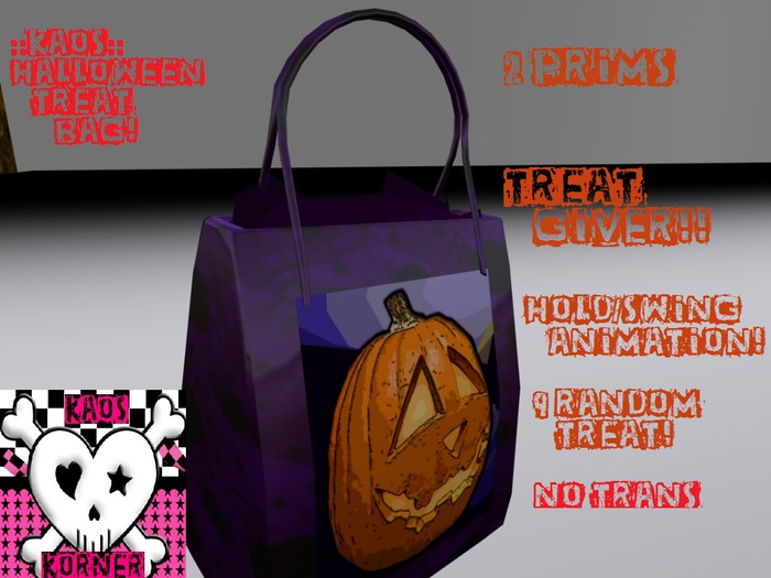 ::KAOS:: Halloween Treat Bags- Purple