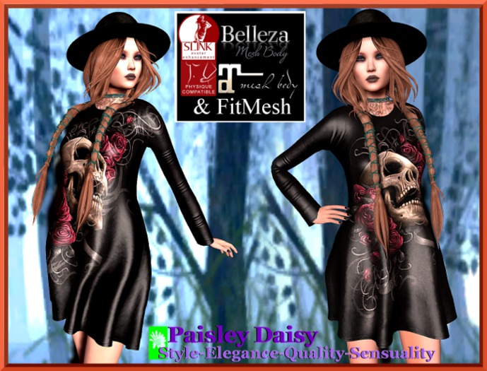 Paisley Daisy - Skull N Roses Dress