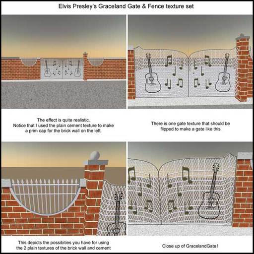 [HOT] Graceland Gate & Fence texture set