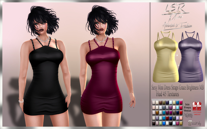 LsR - Sexy Mini Dress Straps Grace Brightness MB