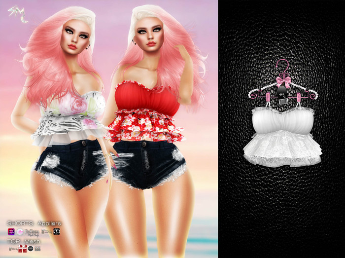 #SilverMoon - Lacy Top MESH